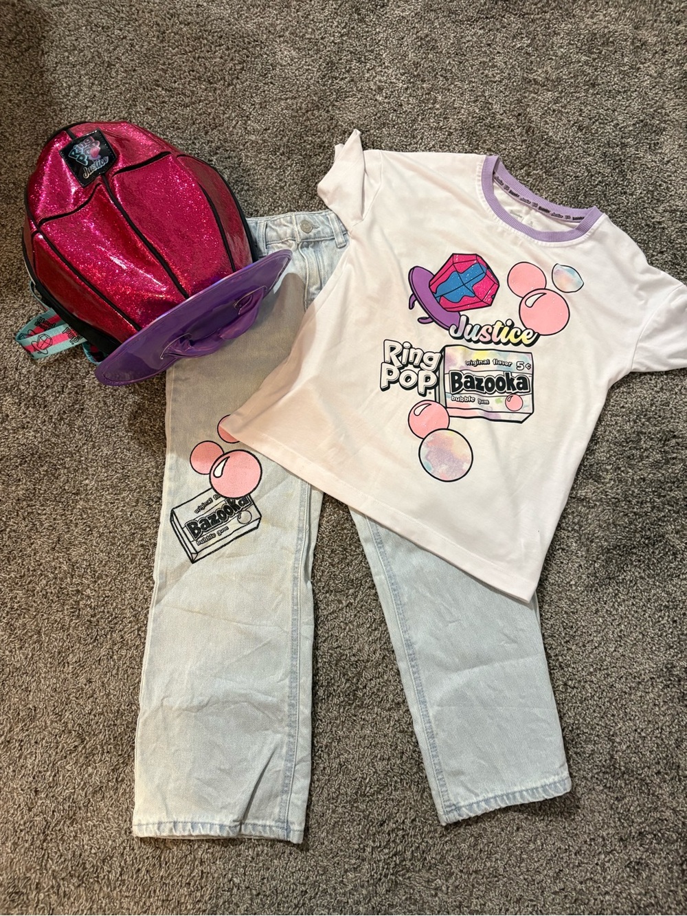 Justice outfit with matching bag